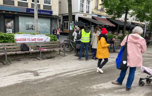 Nakba Stops_wandeling Antwerpen 2021